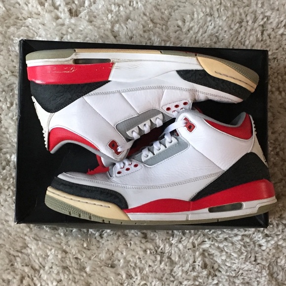 Jordan Other - Air Jordan 3 Retro Fire Red 136064-120 Nike OG